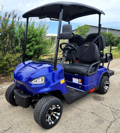 48V Electric Golf Cart 4 Seater Blue Renegade X Edition Utility Golf UTV