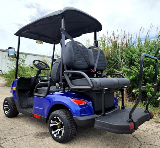 48V Electric Golf Cart 4 Seater Blue Renegade X Edition Utility Golf UTV