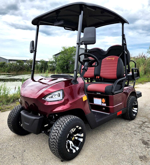 48V Electric Golf Cart 4 Seater Silver Renegade X Edition Utility Golf UTV