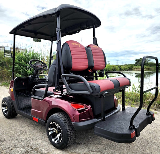 48V Electric Golf Cart 4 Seater Red Renegade X Edition Utility Golf UTV