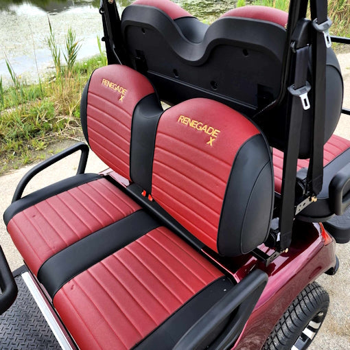 48V Electric Golf Cart 4 Seater White Renegade X Edition Utility Golf UTV