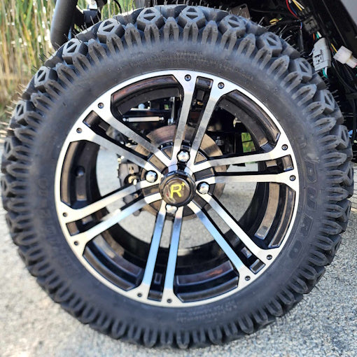 48V Electric Renegade Plus 2.0 48v Two Seater Lifted Electric Golf Cart With Utility Box - Silver
