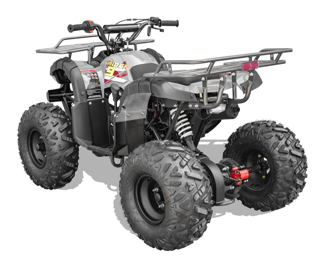 Vitacci Rider 9 Utility, 125cc, Automatic with reverse, Electric start, Throttle Control, Youth Mid-Size For Kid 12-Year-old and Up Utility ATV