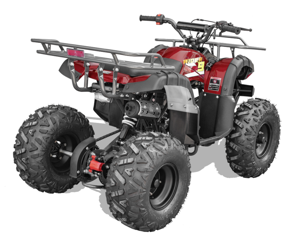 Vitacci Rider 9 Utility, 125cc, Automatic with reverse, Electric start, Throttle Control, Youth Mid-Size For Kid 12-Year-old and Up Utility ATV