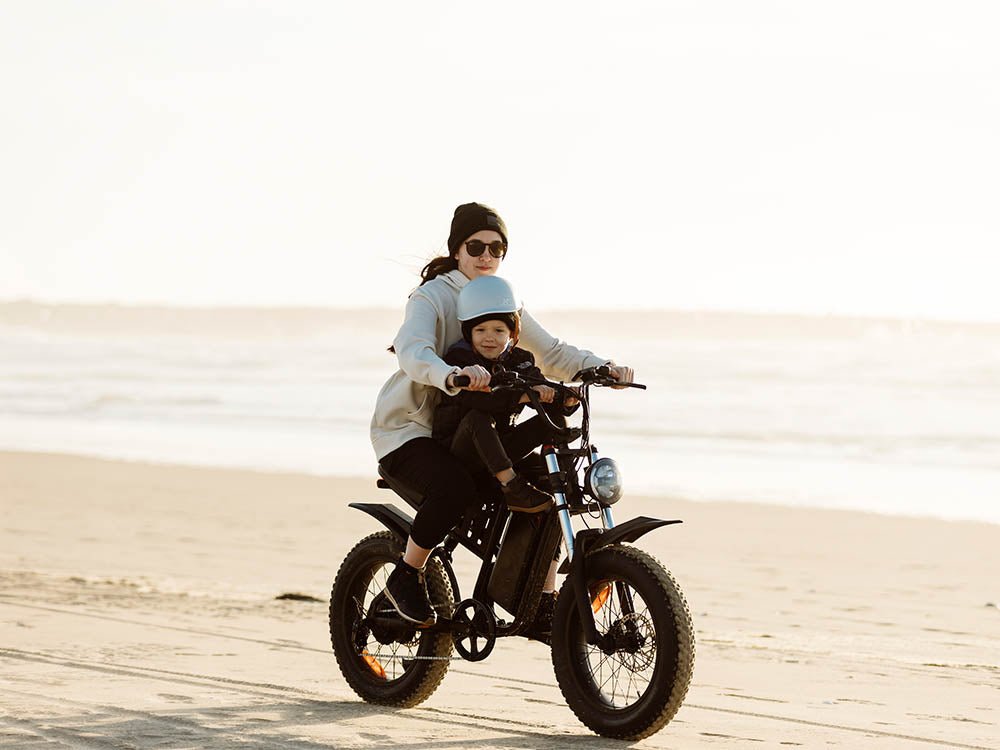 Freego S1 Cafe Racer Fat Tire Electric Bike - 48V 22.5Ah 750W, hydraulic brakes, 28MPH, up to 50 miles range - 100% Financing Available!