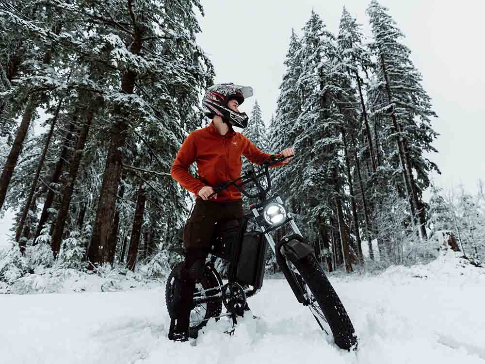 Freego S1 Cafe Racer Fat Tire Electric Bike - 48V 22.5Ah 750W, hydraulic brakes, 28MPH, up to 50 miles range - 100% Financing Available!