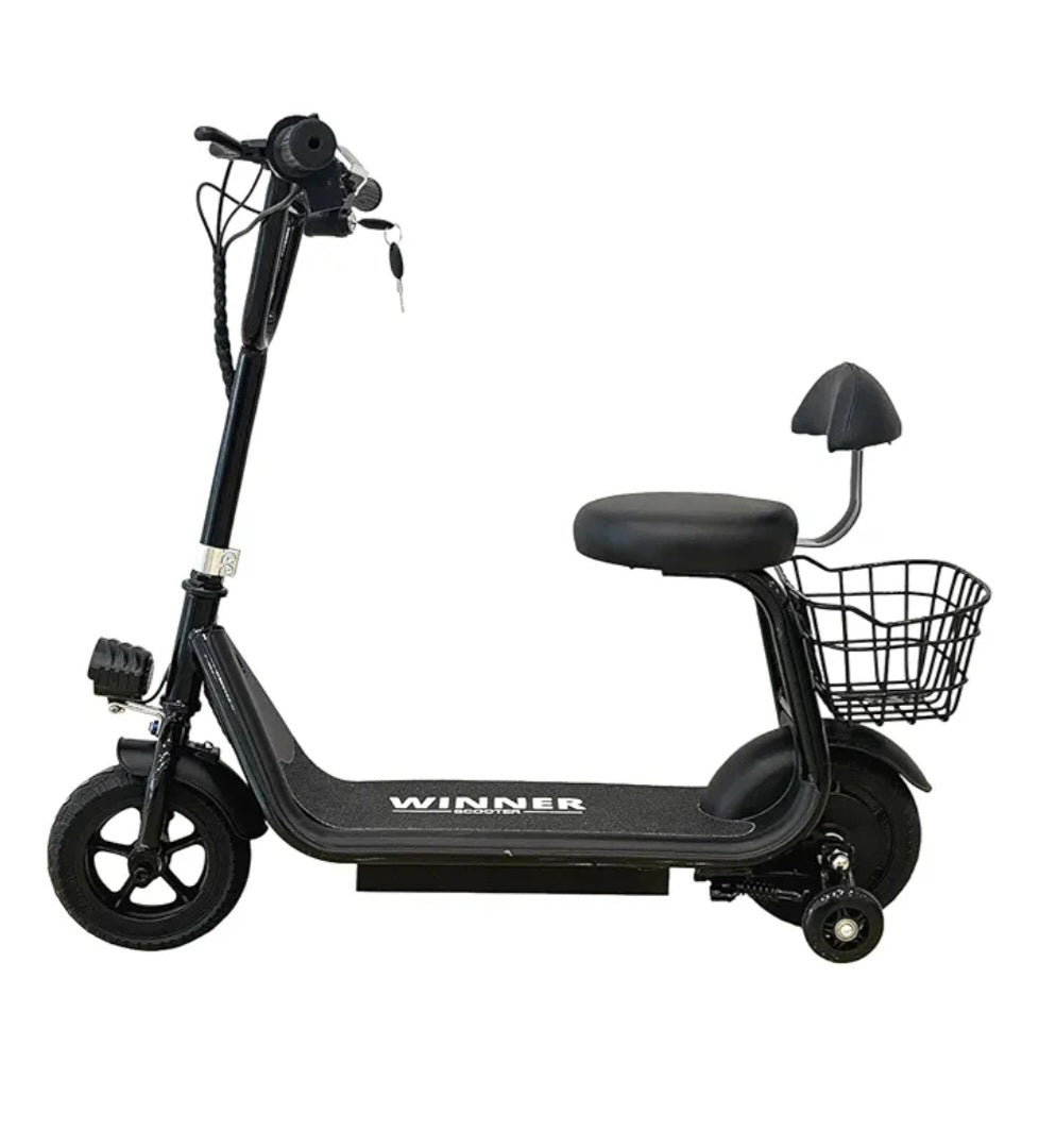 Winner Kids Electric Scooter With seat & pet Teddy Basket Age 4-8