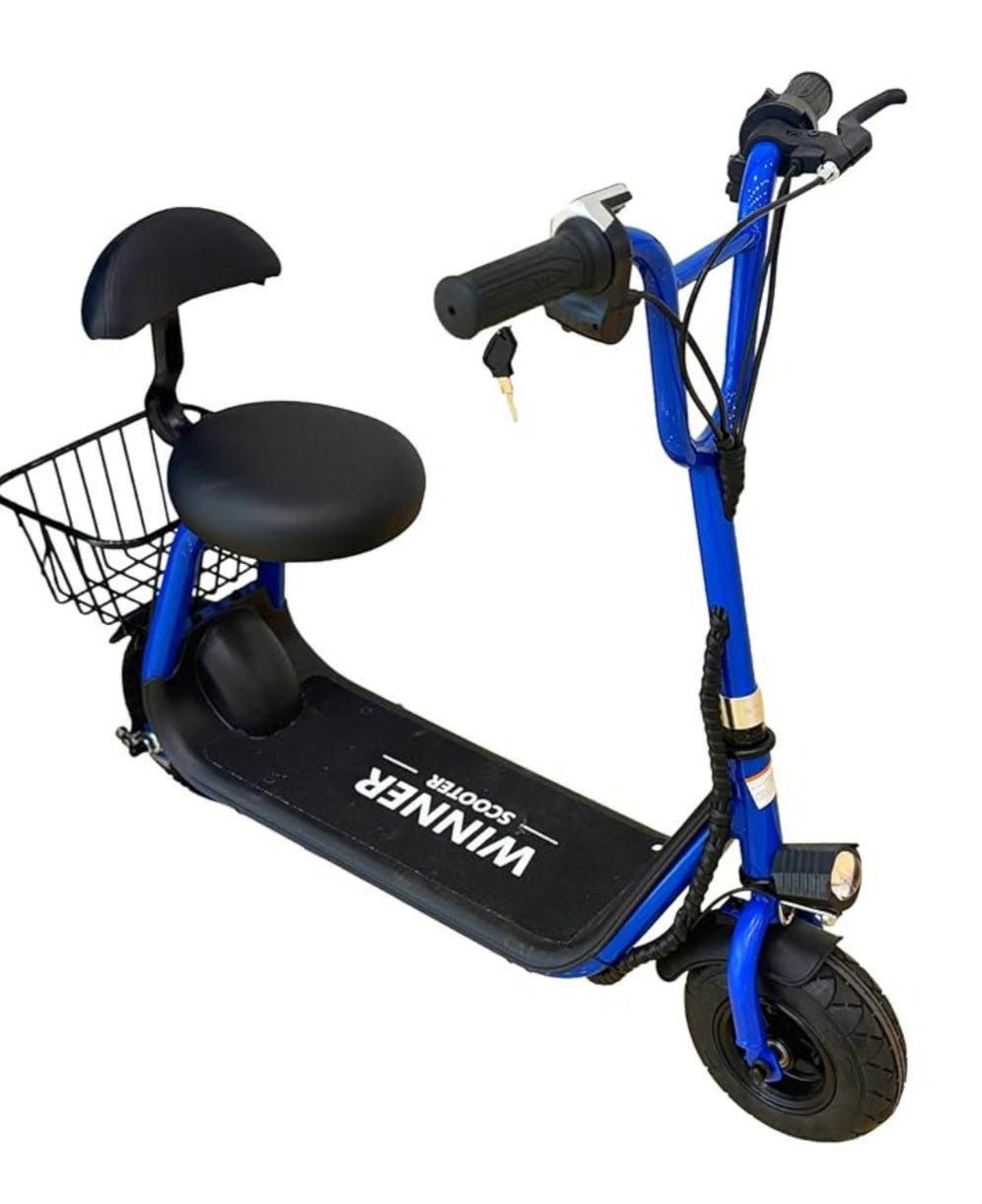 Winner Kids Electric Scooter With seat & pet Teddy Basket Age 4-8