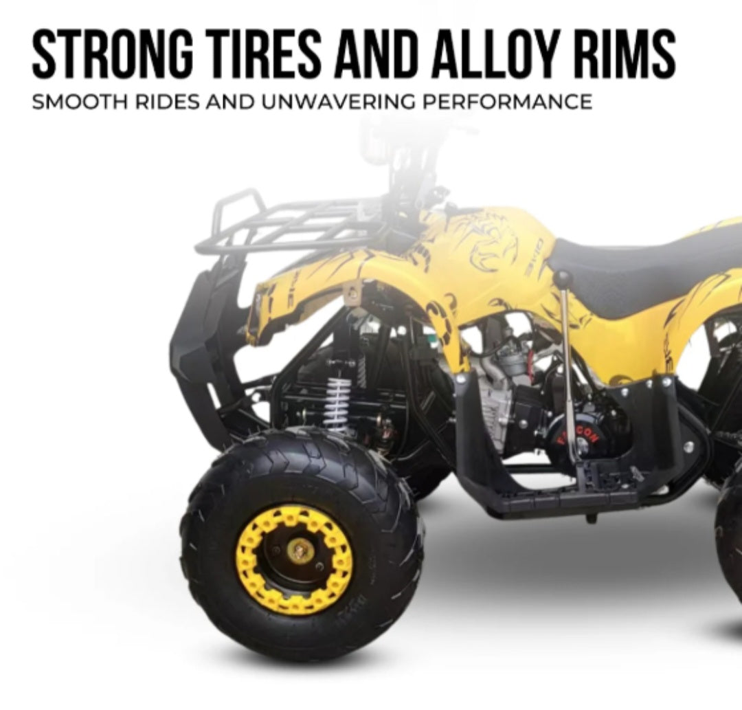 ATV Quad Off road 125CC Gas powered Automatic with Reverse Mode Warrior Bike - Age 8-14
