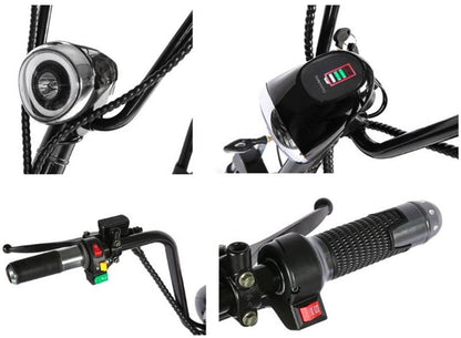 SoverSky | X7 Fat Tire Chopper Scooter | 2000W 60V 20Ah