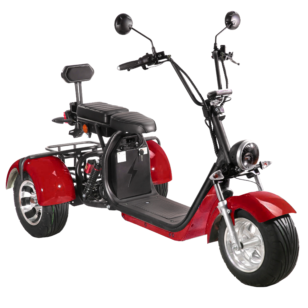 SoverSky | T7.1/T7.2 Electric Trike | 2000W 60V Dual Battery - Strip Black 40Ah