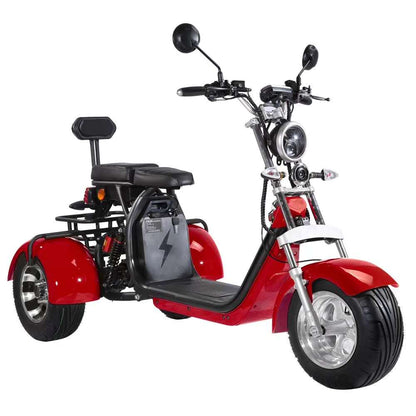 SoverSky | T7.1/T7.2 Electric Trike | 2000W 60V Dual Battery - Strip Black 20Ah