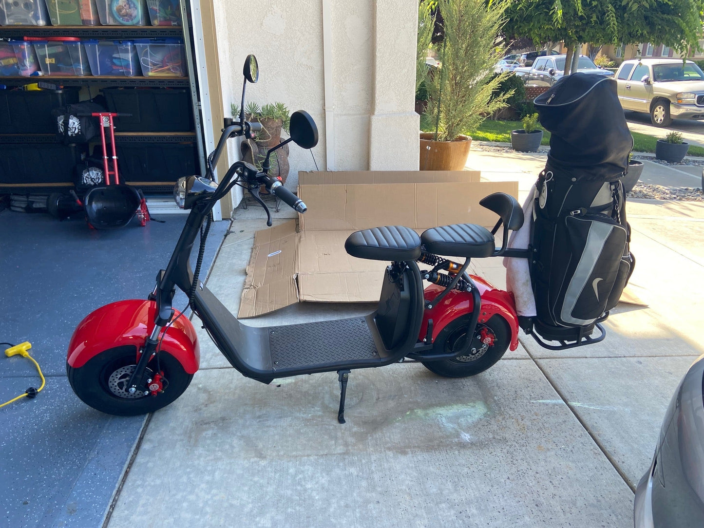 SoverSky X7 Electric Golf Course Scooter 2000W Fat Tire Black - Private Course Use Only