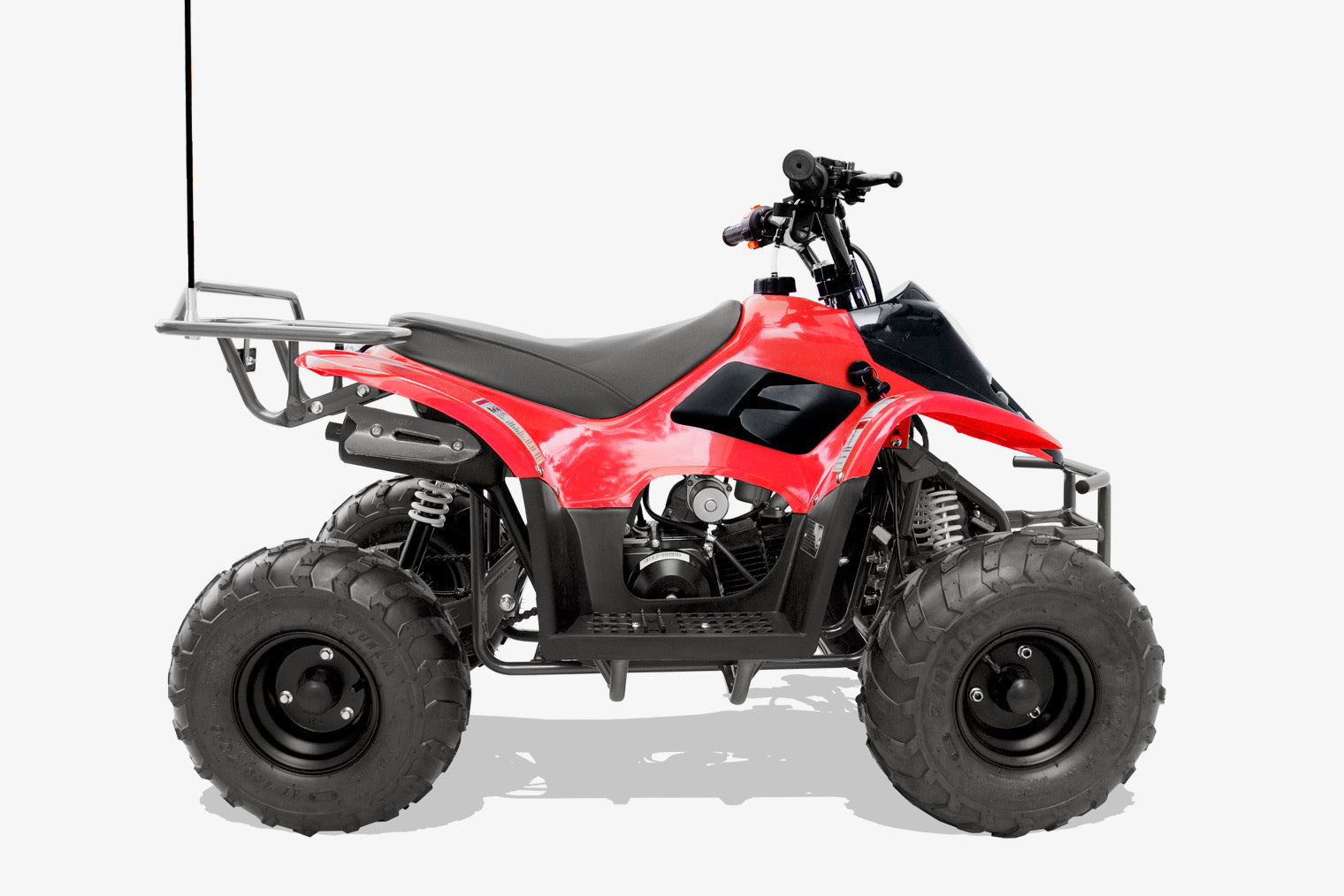 Trailmaster T110 Youth Sports ATV - 6" Wheels, Automatic Transmission, Electric Start, Throttle Limiter, LED Headlight