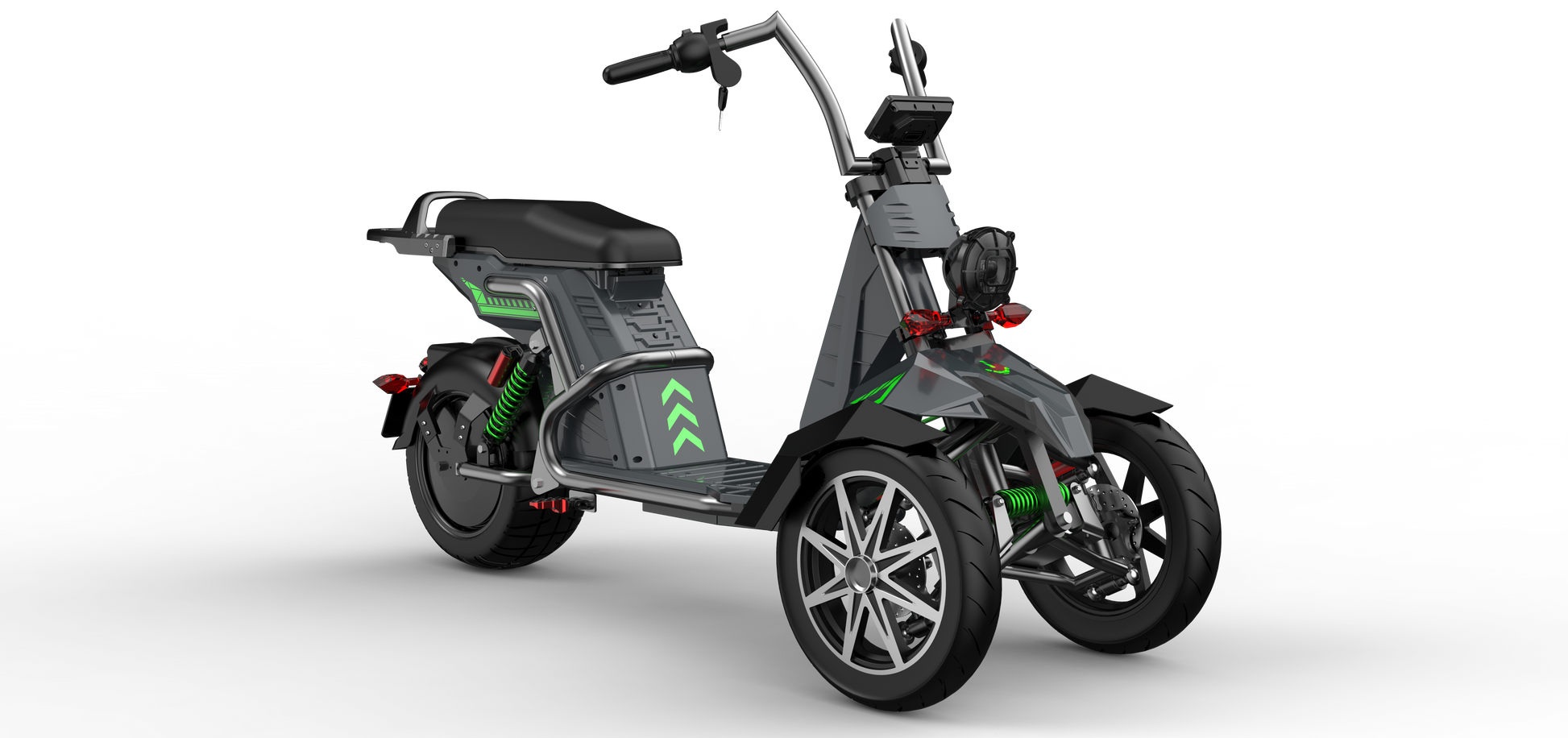 SoverSky T100 Electric Three-Wheel Trike 4000W 60V 50Ah - Private Property Use Only
