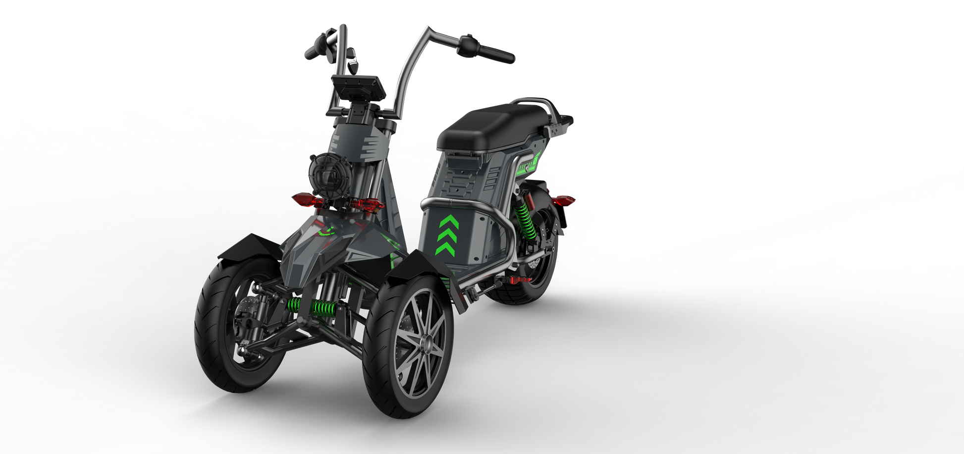 SoverSky T100 Electric Three-Wheel Trike 4000W 60V 50Ah - Private Property Use Only