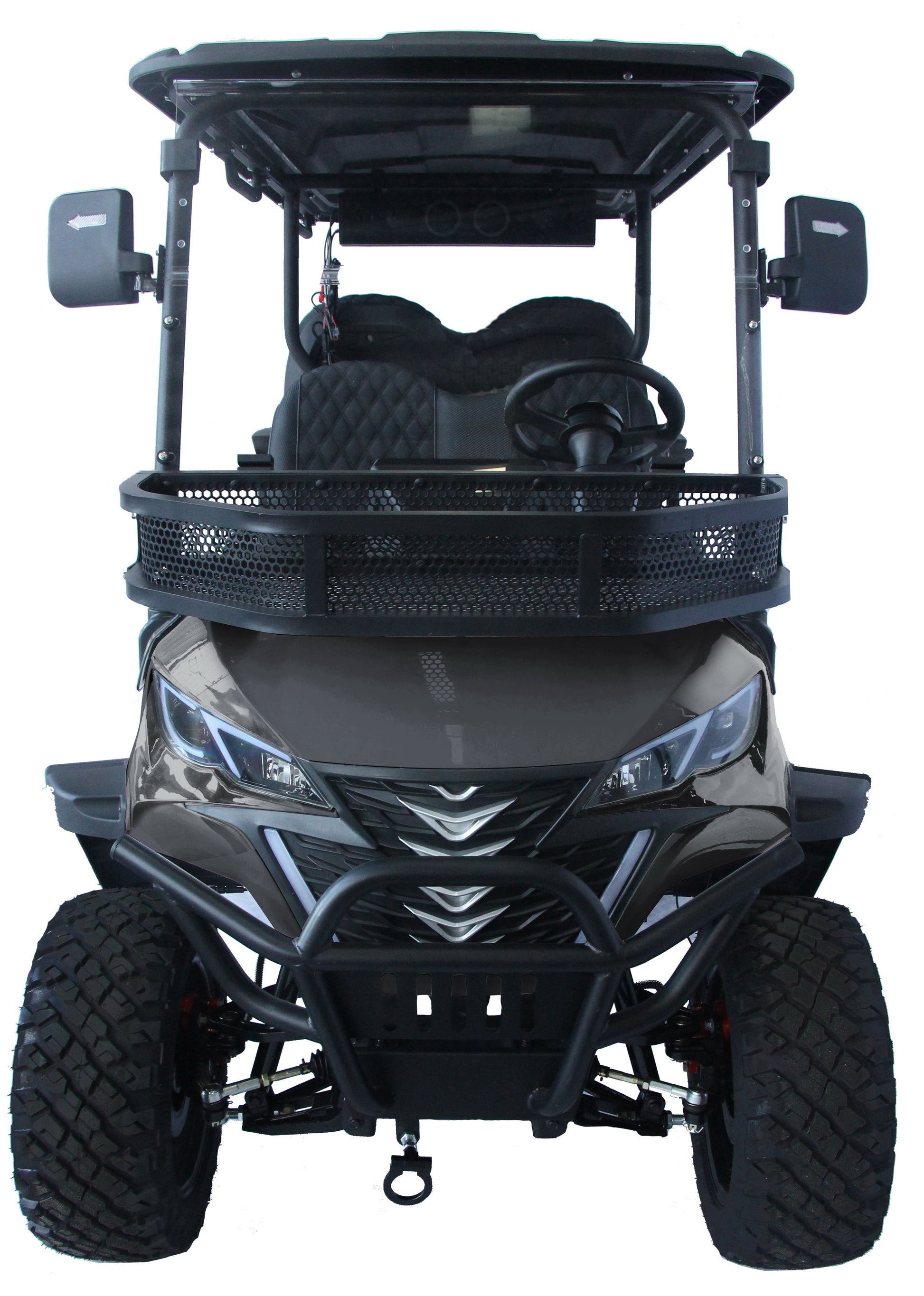 Trailmaster TBM X4, 48V Electric Golf Cart, Four Passenger, Electromagnetic Braking, Custom Rims, Lifted, Ground Effects LED lights, 10.5 LED Display, 48 Mile range, High/Low Trans