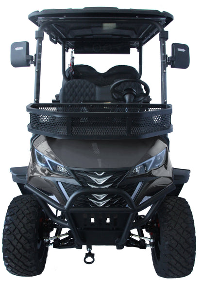 Trailmaster TBM X4, 48V Electric Golf Cart, Four Passenger, Electromagnetic Braking, Custom Rims, Lifted, Ground Effects LED lights, 10.5 LED Display, 48 Mile range, High/Low Trans