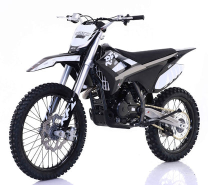 250cc 4-Stroke 5 Speed Manual Apollo Dirt Bike with Electric & Kick Start & 21”/18” Off-Road Wheels - THUNDER 250 DLX