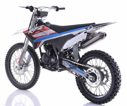 250cc 4-Stroke 5 Speed Manual Apollo Dirt Bike with Electric & Kick Start & 21”/18” Off-Road Wheels - THUNDER 250 DLX