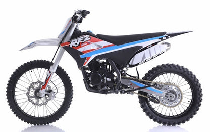 250cc 4-Stroke 5 Speed Manual Apollo Dirt Bike with Electric & Kick Start & 21”/18” Off-Road Wheels - THUNDER 250 DLX