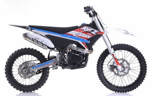 250cc 4-Stroke Dirt Bike with Electric & Kick Start & 21”/18” Off-Road Wheels - THUNDER 250