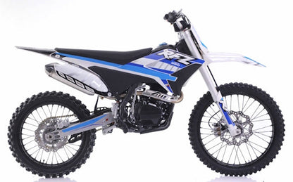 250cc 4-Stroke 5 Speed Manual Apollo Dirt Bike with Electric & Kick Start & 21”/18” Off-Road Wheels - THUNDER 250 DLX