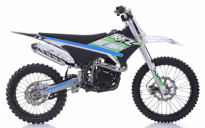 250cc 4-Stroke 5 Speed Manual Apollo Dirt Bike with Electric & Kick Start & 21”/18” Off-Road Wheels - THUNDER 250 DLX