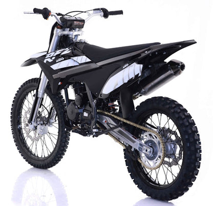 250cc 4-Stroke 5 Speed Manual Apollo Dirt Bike with Electric & Kick Start & 21”/18” Off-Road Wheels - THUNDER 250 DLX