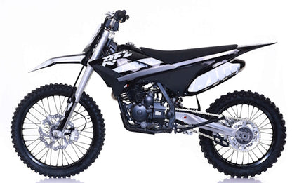250cc 4-Stroke Dirt Bike with Electric & Kick Start & 21”/18” Off-Road Wheels - THUNDER 250