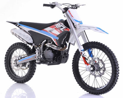 250cc 4-Stroke Dirt Bike with Electric & Kick Start & 21”/18” Off-Road Wheels - THUNDER 250