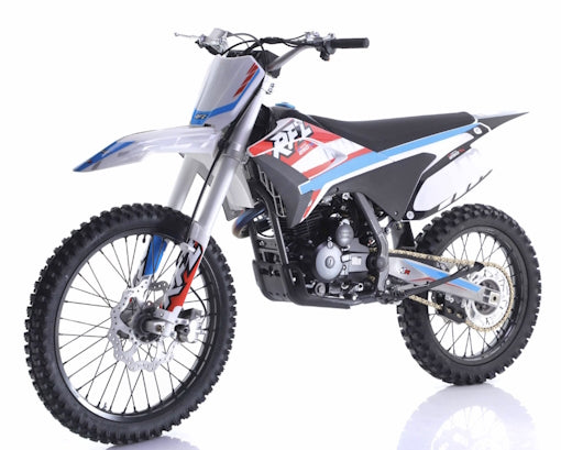 250cc 4-Stroke Dirt Bike with Electric & Kick Start & 21”/18” Off-Road Wheels - THUNDER 250