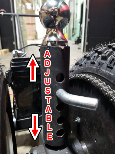 High Quality Heavy Duty Powered Motorized Trailer Dolly - 5000lb Capacity - Iron 5k