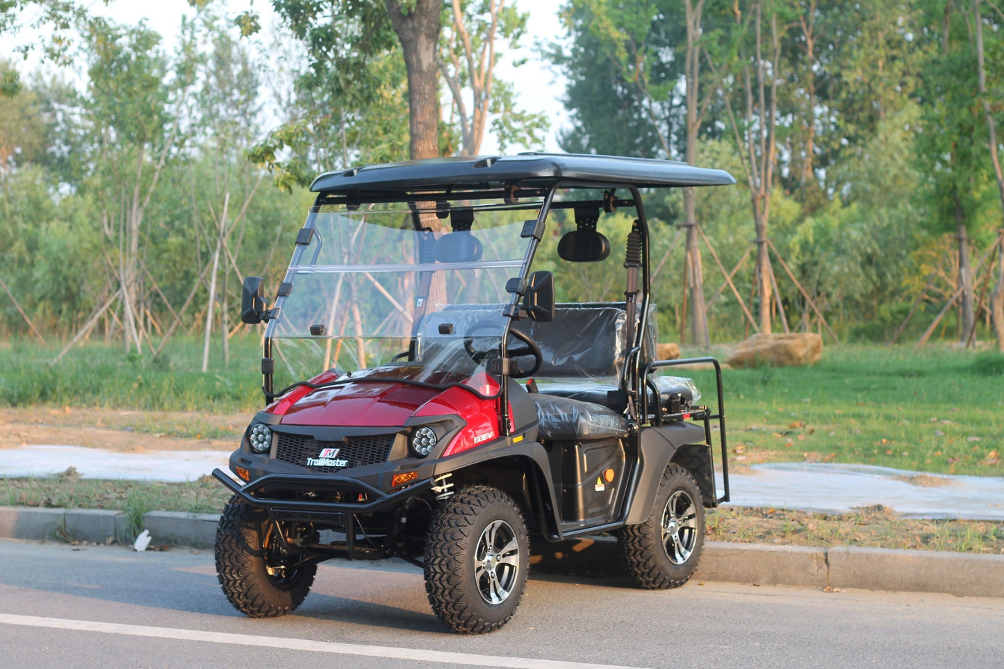 Trailmaster Taurus 50EV, 60 Volt, 4 Seats, rear cargo area, Brushless motors, Full DOT light package included, Optional dump bed
