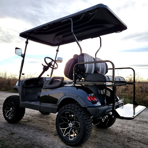 Terminator 48v Electric Golf Cart Four Seater BRAND NEW - Massive Rims/Tires Flip Seat & Optionally Fully Loaded - Black