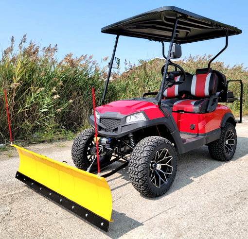 Terminator 48v Electric Golf Cart Four Seater NEW W/PLOW - Massive Rims/Tires & Optionally Fully Loaded