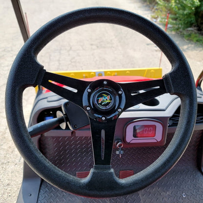 Terminator 48v Electric Golf Cart Four Seater NEW - Massive Rims/Tires & - Blue Body/Blue Seats