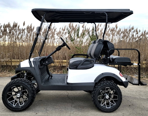 Terminator 48v Electric Golf Cart Four Seater BRAND NEW - Massive Rims/Tires Flip Seat & Optionally Fully Loaded - White