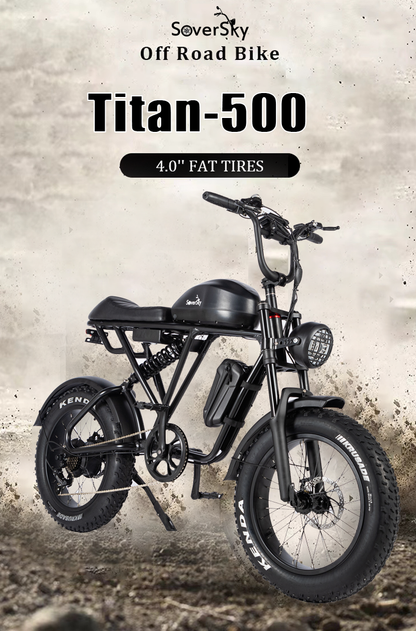 SoverSky | | Titan 500 Electric Fat Tire Bike | 500W 48V 13Ah
