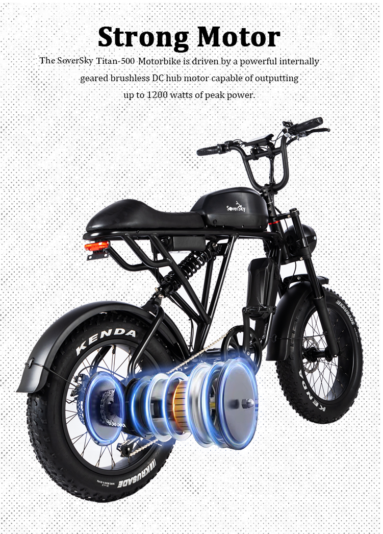 SoverSky | | Titan 500 Electric Fat Tire Bike | 500W 48V 13Ah