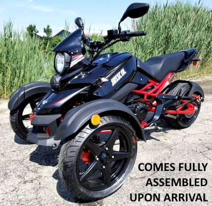GSI - 200cc Tryker Trike Scooter Gas Moped Fully Automatic with Reverse - JassCol 200 Trike