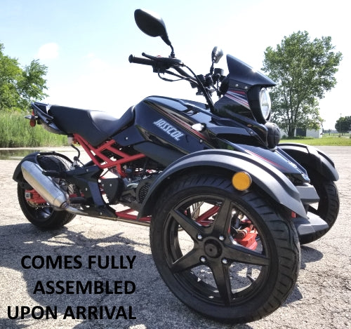 GSI - 200cc Tryker Trike Scooter Gas Moped Fully Automatic with Reverse - JassCol 200 Trike