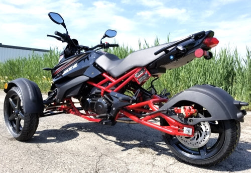 GSI - 200cc Tryker Trike Scooter Gas Moped Fully Automatic with Reverse - JassCol 200 Trike