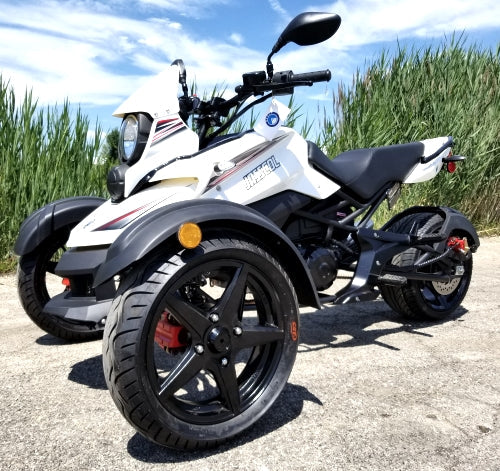 GSI - 200cc Tryker Trike Scooter Gas Moped Fully Automatic with Reverse - JassCol 200 Trike