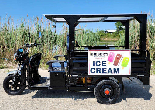 Electric Powered Tuk Tuk Food Trailer Ice Cream Coffee Trike Business Vehicle