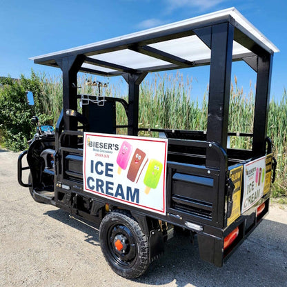 Electric Powered Tuk Tuk Food Trailer Ice Cream Coffee Trike Business Vehicle