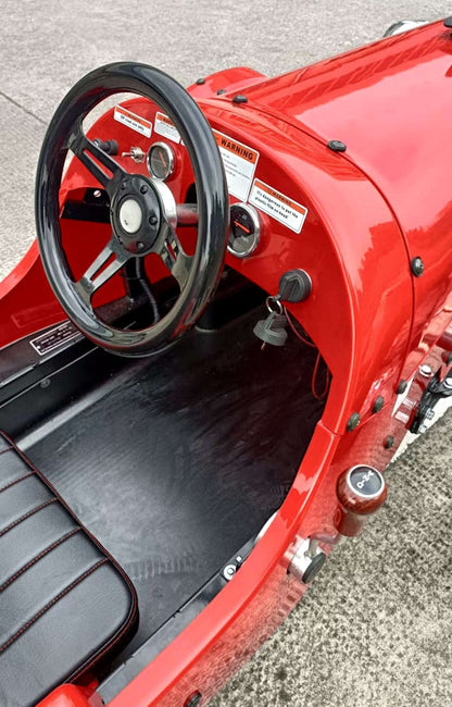GSI - 125cc Vintage Roadster Semi Automatic With Reverse Golf Cart Go Kart Mini Jeep & Electric Start - ZH-LYC-125