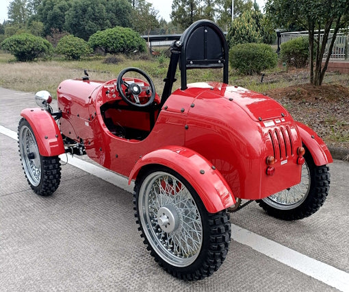 GSI - 125cc Vintage Roadster Semi Automatic With Reverse Golf Cart Go Kart Mini Jeep & Electric Start - ZH-LYC-125