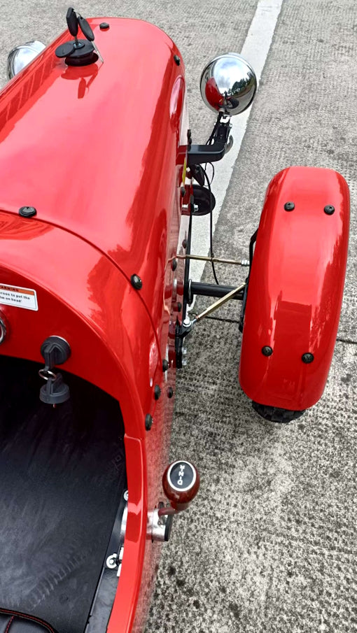 GSI - 125cc Vintage Roadster Semi Automatic With Reverse Golf Cart Go Kart Mini Jeep & Electric Start - ZH-LYC-125