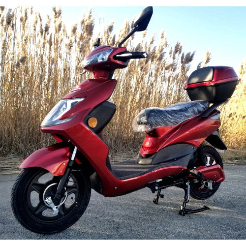 GSI - 500 Watt Wizzer Electric Motor Scooter E-Bike Moped Bicycle With Pedals - YW 182